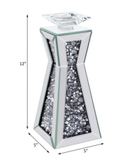 Candelabro Noralie Glam con forma de reloj de arena (juego de 2)