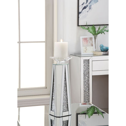 Candelabro Noralie Glam con incrustaciones de diamantes artificiales (juego de 2)