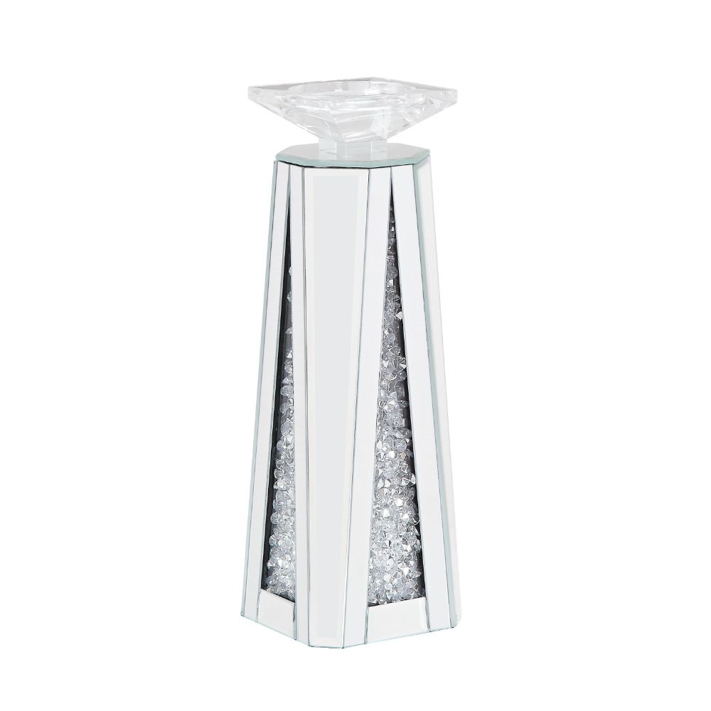 Candelabro Noralie Glam con incrustaciones de diamantes artificiales (juego de 2)