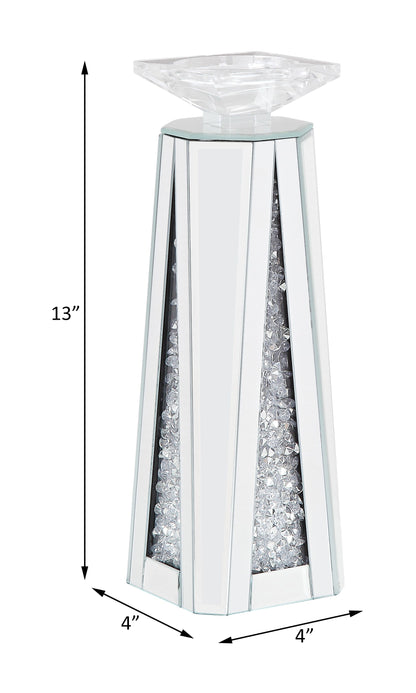 Candelabro Noralie Glam con incrustaciones de diamantes artificiales (juego de 2)