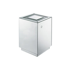 Mesa auxiliar cuadrada Nowles Glam con LED