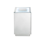 Mesa auxiliar cuadrada Nowles Glam con LED