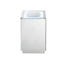 Mesa auxiliar cuadrada Nowles Glam con LED
