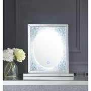 Espejo decorativo Glam Noralie de 22'' de largo x 23'' de alto con LED