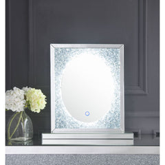 Espejo decorativo Glam Noralie de 22'' de largo x 23'' de alto con LED