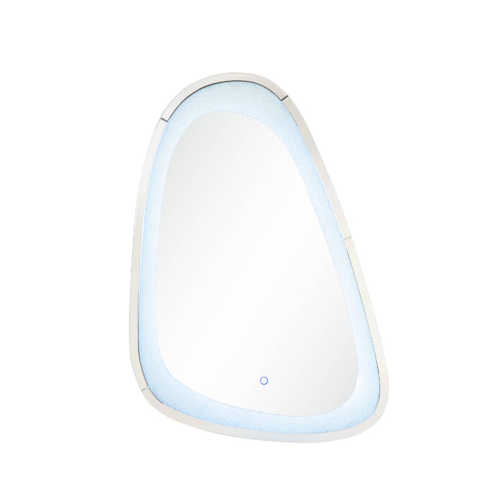 Espejo decorativo Glam Noralie de 33'' de largo x 46'' de alto con LED