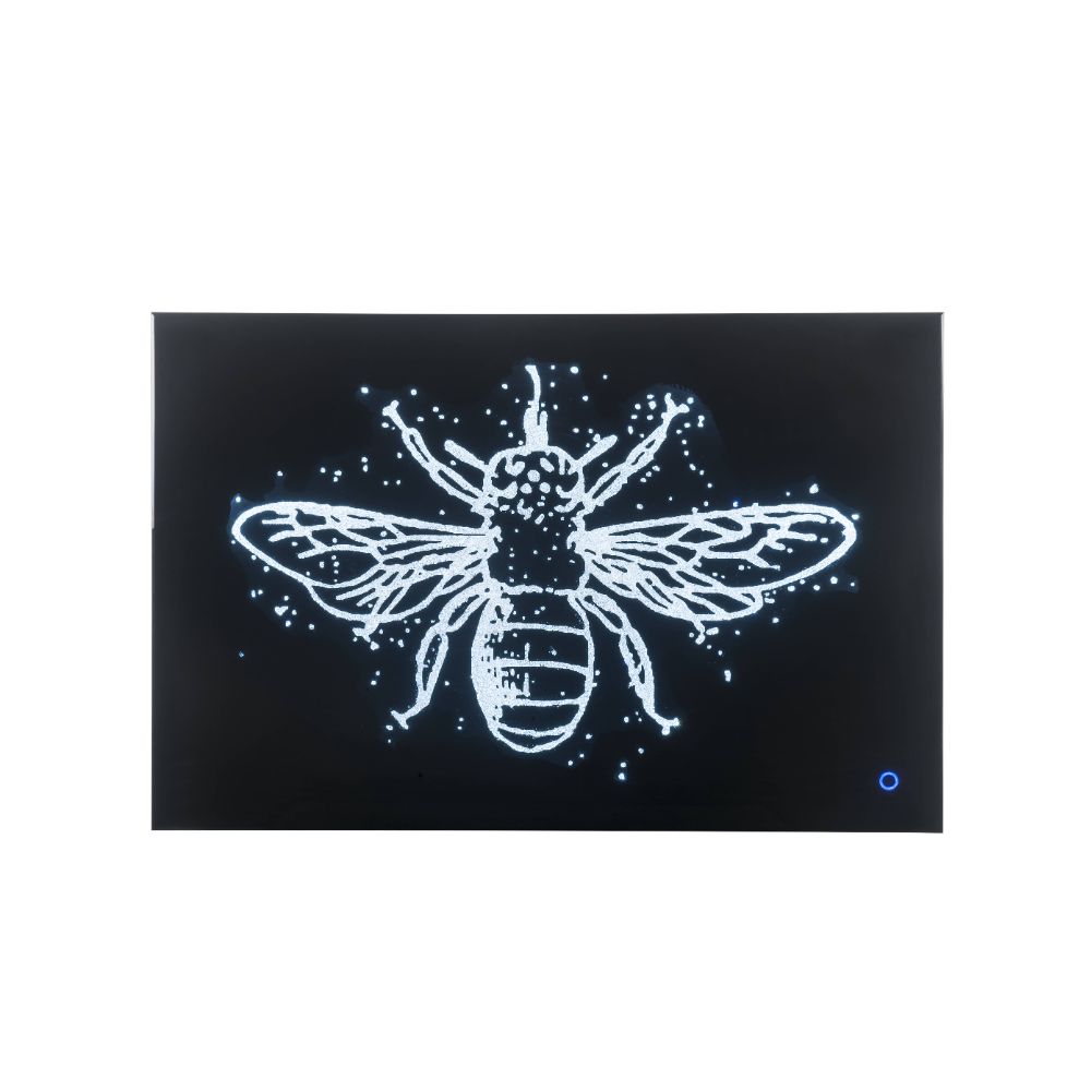 Arte de pared glamoroso Talisha de 119 cm de largo x 81 cm de alto con LED