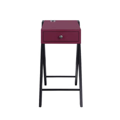 Mesa auxiliar rectangular Fierce con USB