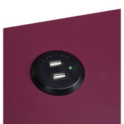 Mesa auxiliar rectangular Fierce con USB