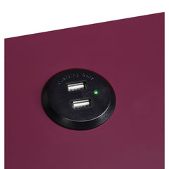 Mesa auxiliar rectangular Fierce con USB