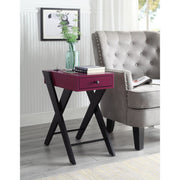 Mesa auxiliar rectangular Fierce con USB