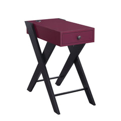 Mesa auxiliar rectangular Fierce con USB