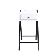 Mesa auxiliar rectangular Fierce con USB