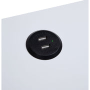 Mesa auxiliar rectangular Fierce con USB