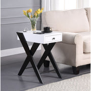Mesa auxiliar rectangular Fierce con USB
