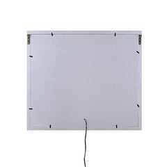 Espejo rectangular con acento Glam Noralie de 81 cm de largo x 71 cm de alto