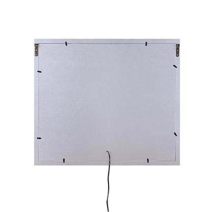 Espejo rectangular con acento Glam Noralie de 81 cm de largo x 71 cm de alto