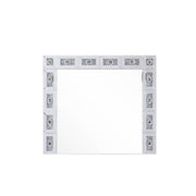 Espejo rectangular con acento Glam Noralie de 81 cm de largo x 71 cm de alto
