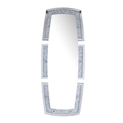 Espejo de piso rectangular con acento Glam Noralie