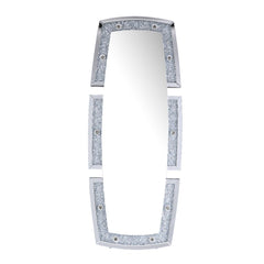 Espejo de piso rectangular con acento Glam Noralie