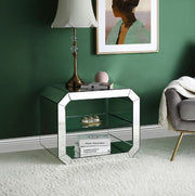 Mesa auxiliar rectangular Glam Dominic de 24" de largo