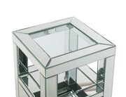 Mesa auxiliar rectangular Noralie de 24" de alto y 2 cajones
