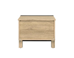 Mesa auxiliar rectangular Erasto con dos cajones