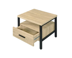 Mesa decorativa rectangular con 1 cajón Yawan