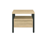 Mesa decorativa rectangular con 1 cajón Yawan