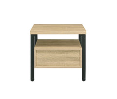 Mesa decorativa rectangular con 1 cajón Yawan