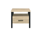 Mesa decorativa rectangular con 1 cajón Yawan