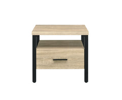 Mesa decorativa rectangular con 1 cajón Yawan
