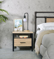 Mesa decorativa rectangular con 1 cajón Yawan