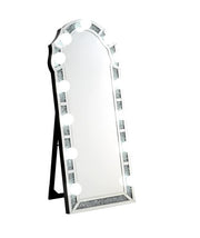 Noralie 4"W Rectangular Glam Floor Mirror