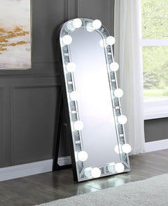 Espejo de piso Glam Noralie de 68 cm de largo x 160 cm de alto con forma de arco