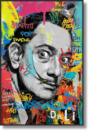''Graffiti Pop Art Surrealism Portrait'' Gloss in Frame