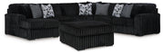 seccional Midnight-Madness 4PC & Otomana Set