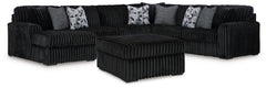 seccional Midnight-Madness 4PC & Otomana Set