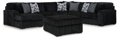 seccional Midnight-Madness 4PC & Otomana Set