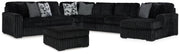 seccional Midnight-Madness 4PC & Oversized Accent Otomana Set