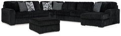 seccional Midnight-Madness 4PC & Oversized Accent Otomana Set
