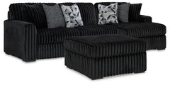 seccional Midnight-Madness 2PC & Oversized Accent Otomana Set
