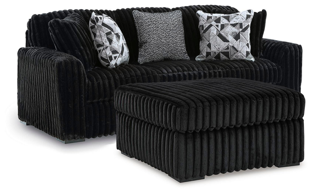 juego de sala Midnight-Madness Sofa & Oversized Ottoman 2PC