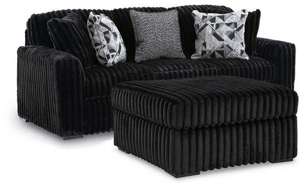 juego de sala Midnight-Madness Sofa & Oversized Ottoman 2PC