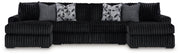 Midnight-Madness 3-Piece Sectional with Chaise