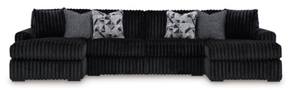 Midnight-Madness 3-Piece Chaise Sectional