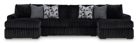 Midnight-Madness 3-Piece Chaise Sectional