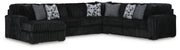 Midnight-Madness 6-Piece Sectional with Chaise