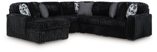 Midnight-Madness 6-Piece Sectional with Chaise
