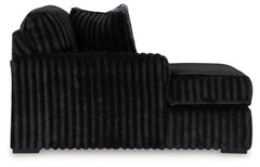 Midnight-Madness 3-Piece Sectional with Chaise